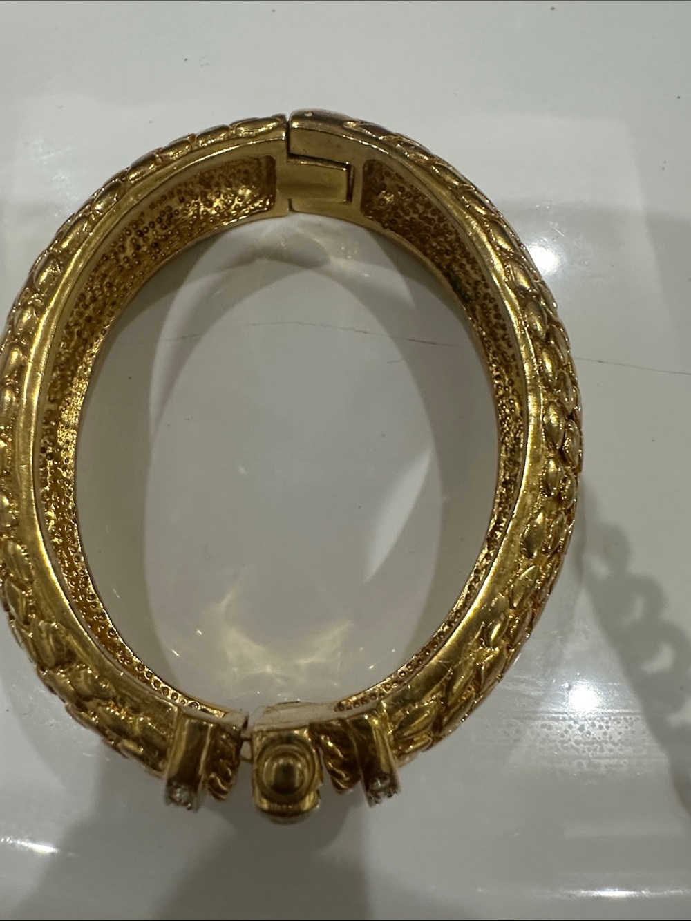 ROBERTO CAVALLI Gold-Tone Crystal Accent Bracelet and Ring Set - Picture 3 of 10